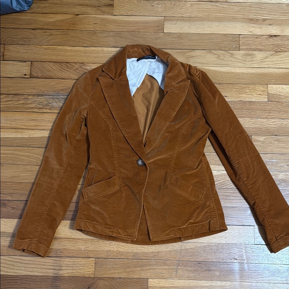 Peruvian Connection Tan Corduroy Blazer